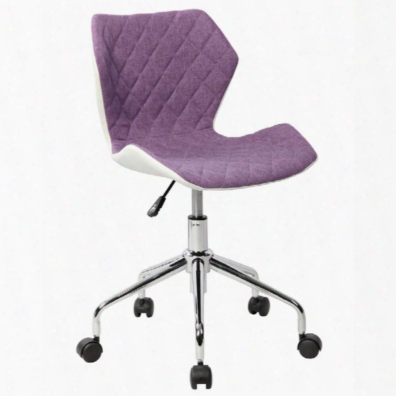 Rta-3236-ppl Modern Height Adjustable Office Task Chair. Color