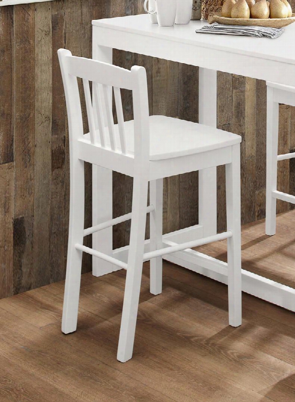 Tribeca Collection 816ec-bs293kd 24" Counter Height Stool With Slat Back Footrest And Clean-line Design In Classic