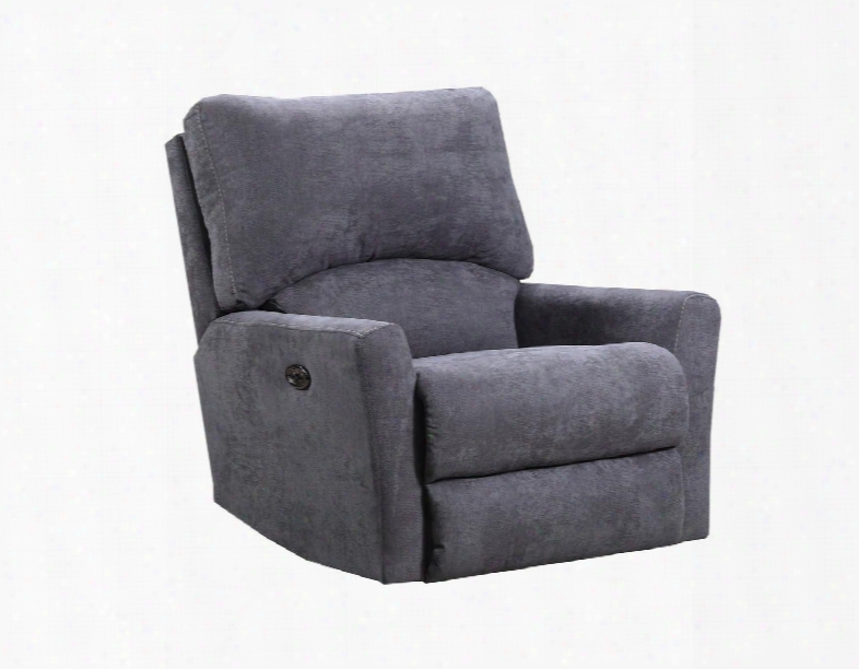 U253p-19pacificfog 21" Rocker Recliner With Steel Base Wide Seat Made In The U.s.a. Sinuous Wire Springs Hardwood Lumber Frames And Polyester