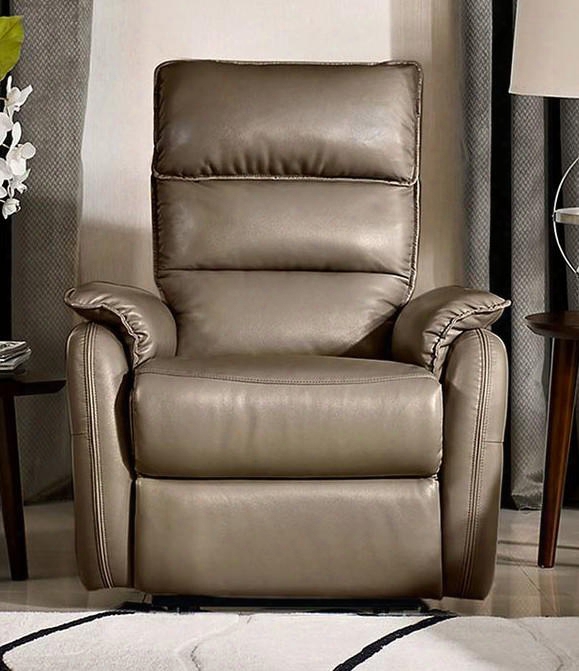 Walsh Walshrchcf 32" X 37" Manual Reclining Accent Chair With L&p Mechanism And Waterfall Back Design In Coffee Air