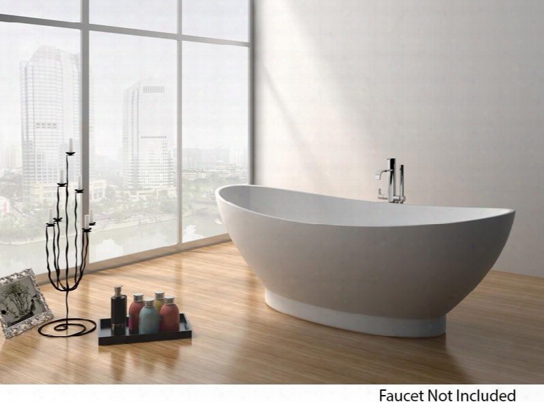 Wj8620-w 71" Bath Tub With Build In Overflow Drainer And 88 Gallon Capac Ity In Matte