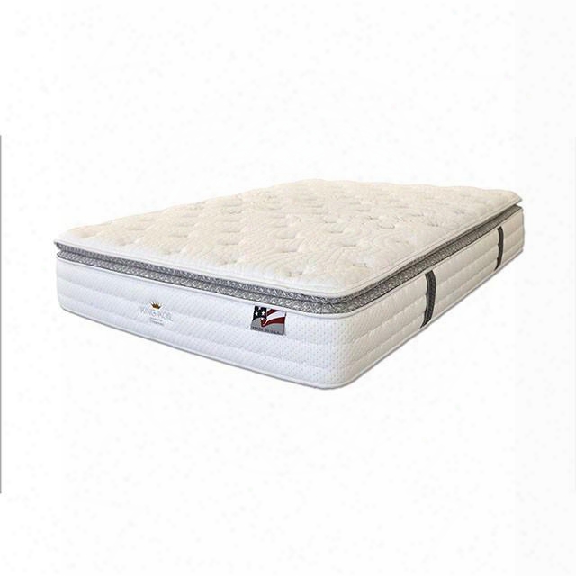 Alyssum Ii Dm156q-m 14" Pillow Top Mattress - Queen With Quilting: Large Graphic Center Medallion White Stretch Knit Safety: Cfr Part 1633 Flammability