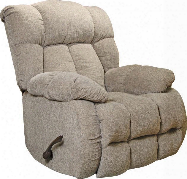 Brody Collection 4774-2 1506-28 41" Rocker Recliner With Compartment-back Design Steel Seat Box Comfort Coil And Soft Durable Chenille Fabric Upholstery In