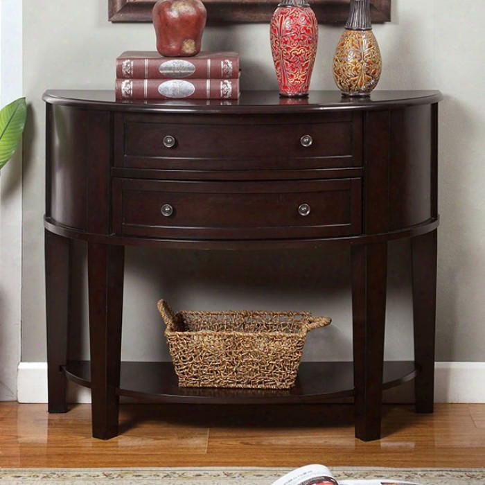 Chanti Cm-ac211 Side Table With Transitional Style 2 Drawers And Open Shelf Solid Wood And Others Espresso Finish In