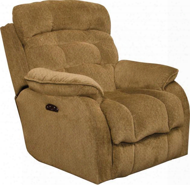 Crowley Collection 764772-7 1777-29 37" Power Lay Flat Recliner With Power Lu Mbar Headrest Steel Seat Box Control Panel Technology Comfort Coil Seating And