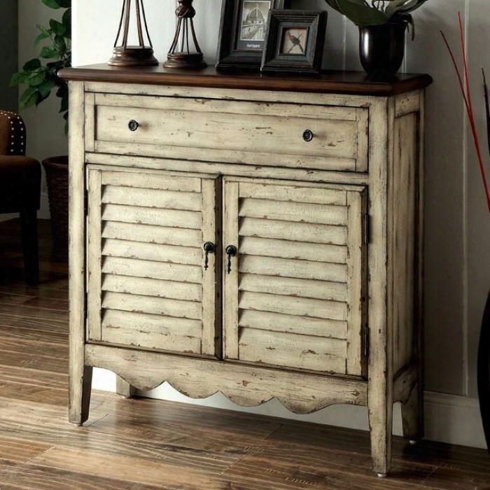 Hazen Cm-ac148 Cabinet With Country Style 2-tone Design Cabinet With Drawr Louver Design Doors In Antique