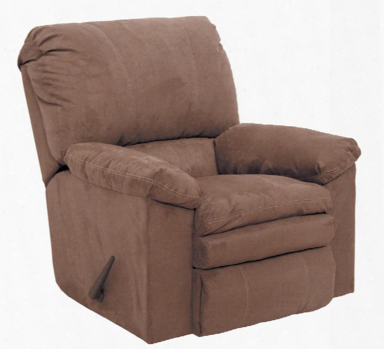 Impulse Collection 61240-2 2207-25 37" Power Rocker Recliner With Pillow Pad Seats Baseball Stitching And Split Back In