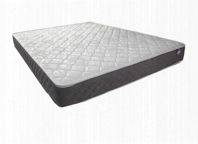 Kalei Dm111t-m 8" Tight Top Mattress - Twin With Quilting: 1/2" Quilted White Damask With Grey Quilted Border Afety: 16 Cfr Part 1633 Flammability Standard