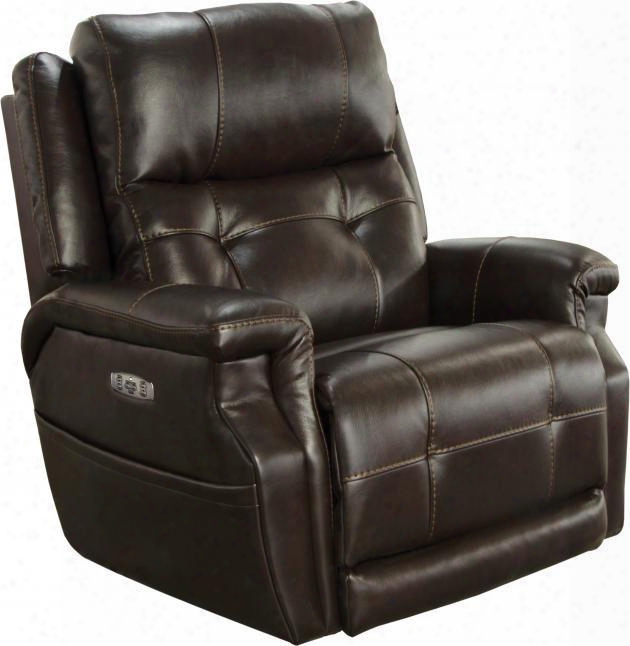 Kepley Collection 764561-7 1166-89/126-689 40" Lay Flat Recliner With Power Lumbar Headrest Extended Ottoman Control Panel Technology Comfort Coil Seating
