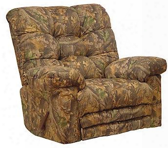 Magnum Collection 4689-2 2655-36 46" Chaise Rocker Recliner With Sensate Heat Massage "x-tra Comfort" Extended Ottoman Magazine Pocket Pillow Top Arms And