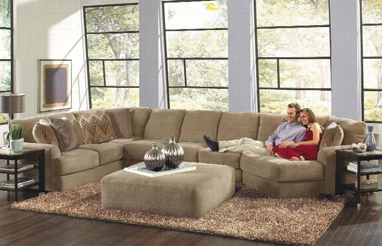 Malibu Collection 3239-62-30-96-2668-44/2693-44/2694-44 188" 3-piece Sectional With Left Arm Facing Section With Corner Armless Sofa And Right Arm Facing