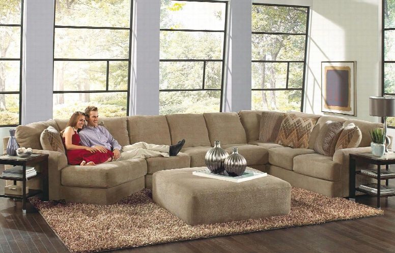 Malibu Collection 3239-92-30-72-2668-44/2693-44/2694-44 188" 3-piece Sectional With Left Arm Facing Piano Wedge Armless Sofa And Right Arm Facing Section With