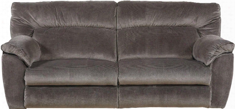 Nichols Collection 61671 2370-28 90" Power Lay Flat Reclining Sofa With Fabric Upholstery Pillow Top Arms And Split Back In