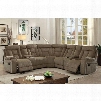 Maybell Collection CM6773MC-SECTIONAL 112" 3-Piece Reclining Sectional with Left Arm Facing Console Loveseat Corner Wedge and Right Arm Facing Console