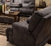 Voyager Collection 64380-7 1228-53/3028-53 42" Power Lay Flat Recliner with Sewn Tufted Back Comfort Coil Standard Cushion and Polyester Faux Leather Fabric