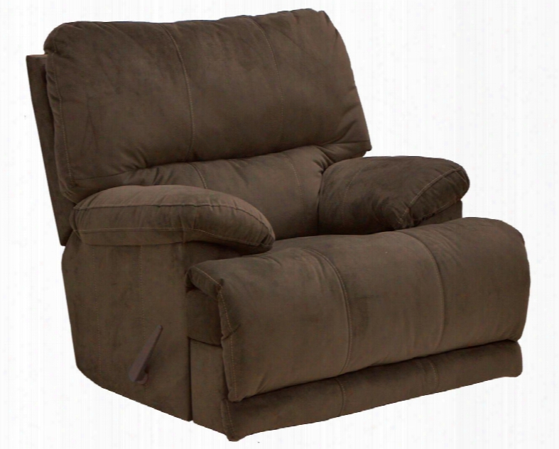 Riley Collection 61220-2 1870-09 42" Power Chaise Rocker Recliner With Pillow Top Arms Micro-denier Fabric Upholstery And Split Back In