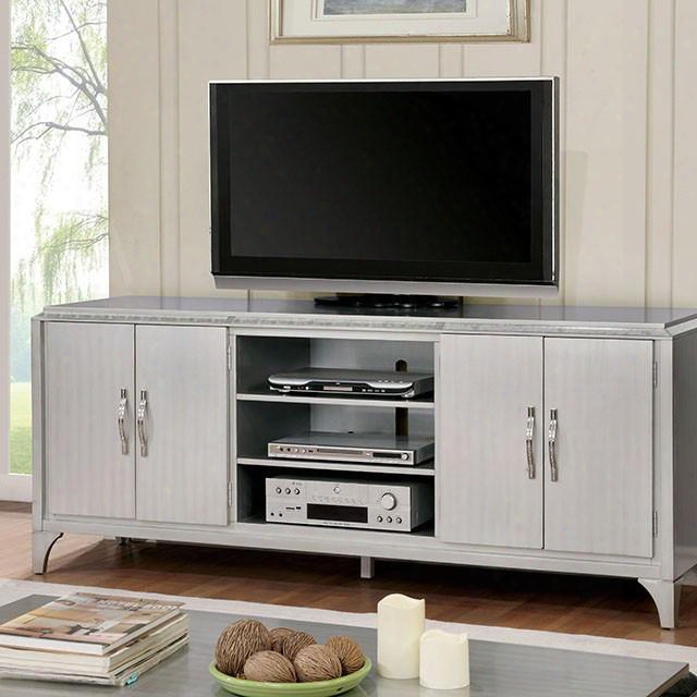 Sade Cm5441-tv 74" Tv Console With Contemporary Style Wooden Tapering Legs Storage Drawers And Shelves Solid Wood Wood Veneer Others* In