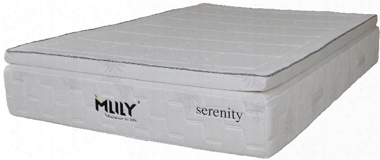 Serenity Collection Serenity13ck California King Size 13" Mattress With Memory Foam Pillowtop Bamboo Charcoal Flow Ventilated Foam And Removable Cover In