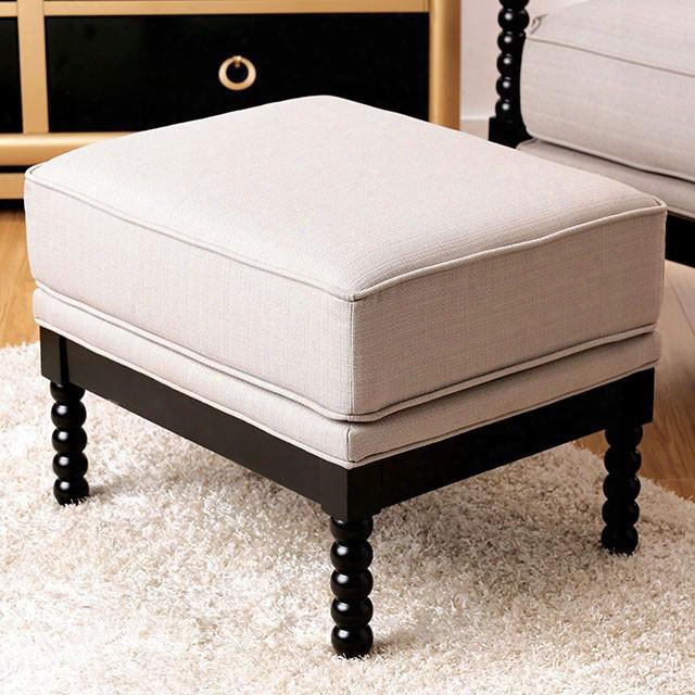 Sybil Cm-ac6140bg-ot Ottoman With Contemporary Style Plush Cushions Ottoman Included Solid Woo Dand Others* In