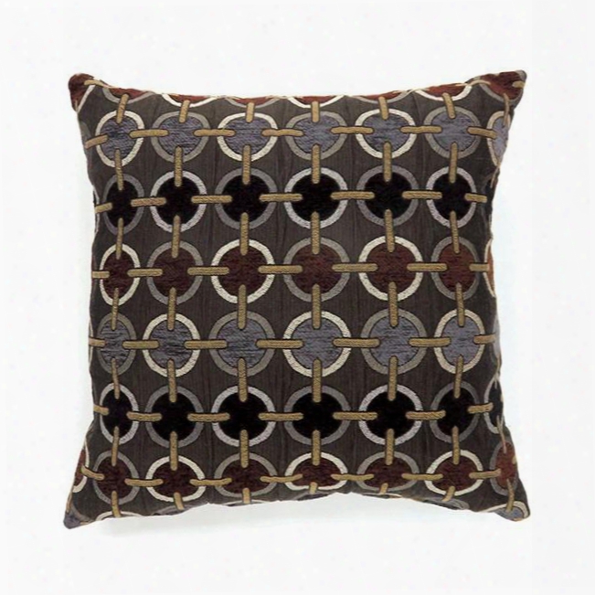 Targe Pl6015s-2pk 18" X 18" Pillow With Polyester S: 18" X 18" L: 22" X22" Made In China Brown In