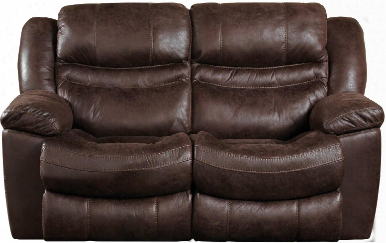Valiant Collection 61402 2724-19/2725-19 66" Power Reclining Loveseat With Faux Leather Upholstery Steel Seat Box Construction And Pillow Top Arms In