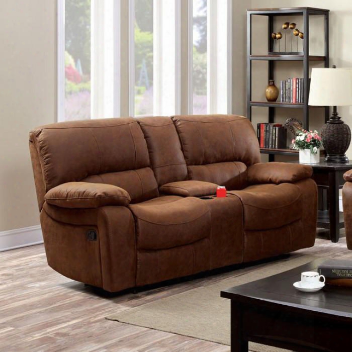 Wagner Collection Cm6315-lvct 78" Reclining Love Seat With Adjustable Recliner Large Padded Arms And Leatherette In