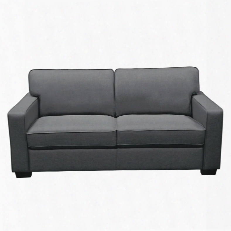 Watson Collection Watsonsost Sofa With Polyester Fabric Wood Leg And Track Arm Design In Dark