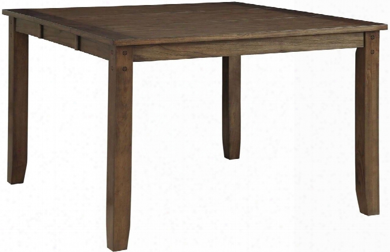 Brockton Ii Collection Cm3355pt 36" - 54" Extendable Counter Height Table With 18" Expandable Leaf In Rustic