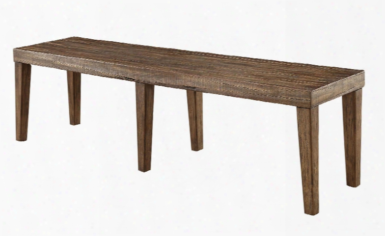 Colette Cm3562bn-s Small Bench In Rustic Oak