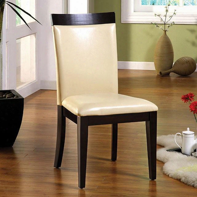 Downtown I Collection Cm3423sc-2pk Set Of 2 Side Chair With Padded Leatherette In
