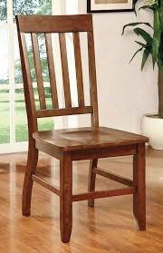 Foster I Collection Cm3437sc-2pk Set Of 2 Side Chair With Slated Back In Dark Oak