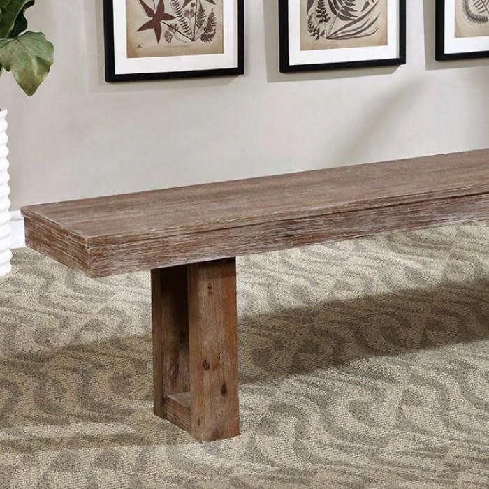 Lidgerwood Cm3358bn Bench With Country Style Wood Knot Details Solid Wood/wood Veneer/others Natural Tone Finish In Natural