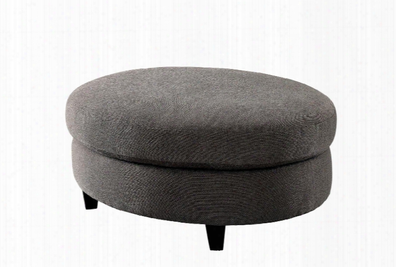 Sarin Collection Cm6370-ot 42" Ottoman With Linen-like Fabric Tapered Legs And Rounded Design In Warm