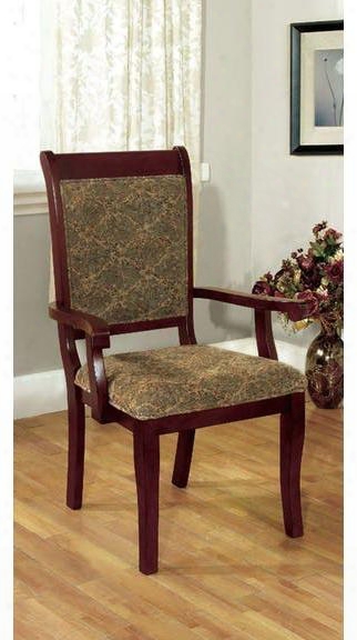 St. Nicholas I Collection Cm3224ac-2pk Set Of 2 Transitional Style Arm Chair In Antique