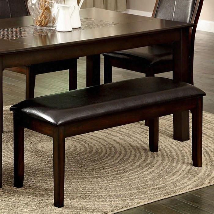 Townsend I Cm3339dk-bn Bench With Solid Wood Wood Veneer And Others In Brown