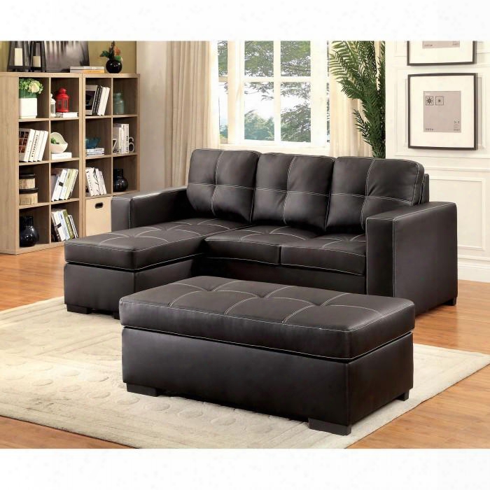 Valter Collection Cm6837-sectional 85" 2-piece Sectional With Left Arm Facing Chaise And Right Arm Facing Loveseat (ottoman Included) In