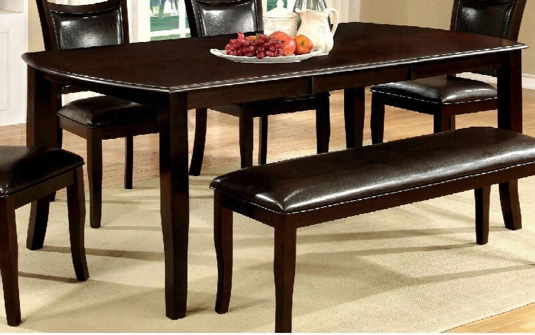 Woodside Collection Cm3024t 54" - 72" Extendable Dining Table With 18 Expandable Leaf And Dark Cherry