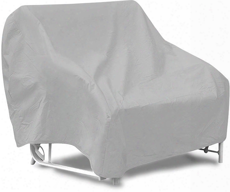 1168 78" Three Seat Glider Cover With Uv Treated Secured With Velcro Ties Water Resistant And Heavy Duty Vinyl Fabric In Grey