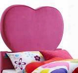 199-039 57" Upholstered Heart Twin Head Board In