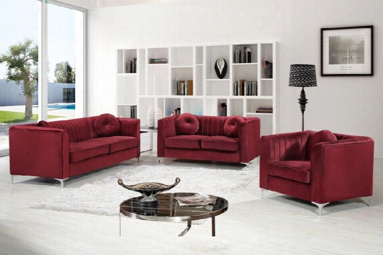 3-piece Isabelle Collection Living Room Set With Sofa Loveseat And Take ~s Chair In