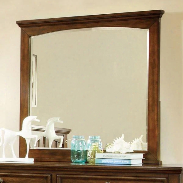 Chelsea Collection Cm7781m 36" X 36&suot; Mirror With Square Shape Solid Wood And Wood Veneers Frame Construction In Cherry