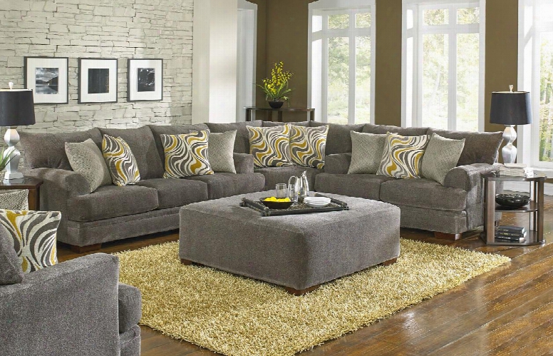 Crompton Collection 4462-slwo-2000-88/2860-27 4-piece Living Room Set With Sofa Loveseat Wedge And Ottoman In