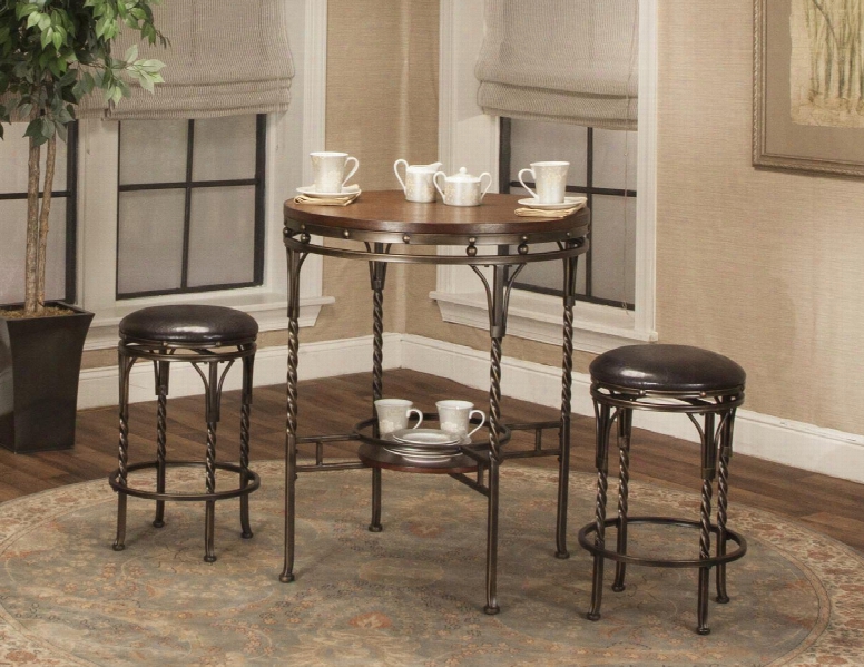 Cry2679753pc 3 Piece Vintage Twist Pub Table