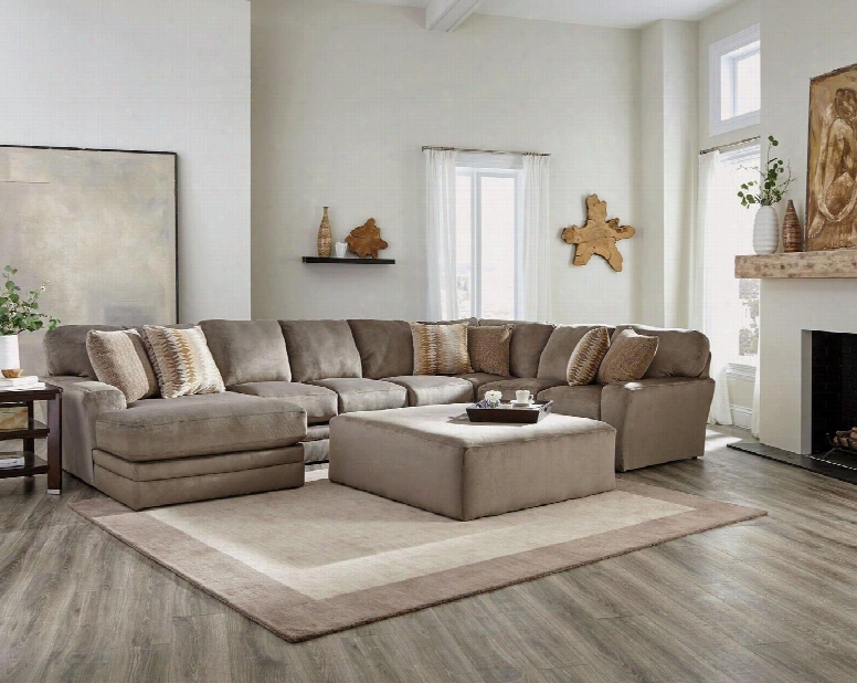 Everest Collection 4377-75-30-72-2334-16/2751-29/2753-16 163" 3-piece Sectional With Left Arn Facing Chaise Armless Sofa And Right Arm Facing Section With