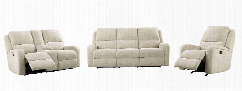 Krismen Collection 78103slr 3-piece Living Room Set With Motion Sofa Loveseat And Recliner In