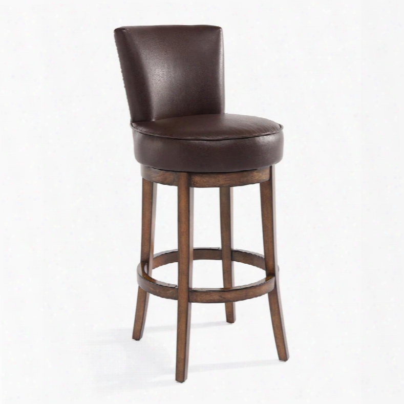 Lc4044baka30 Boston 30" Bar Height Swivel Wood Barstool In Chestnut Finish And Kahlua