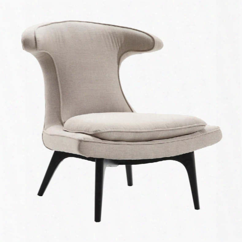 Lc554chta Aria Modern Chair In Taupe Fabric And Black