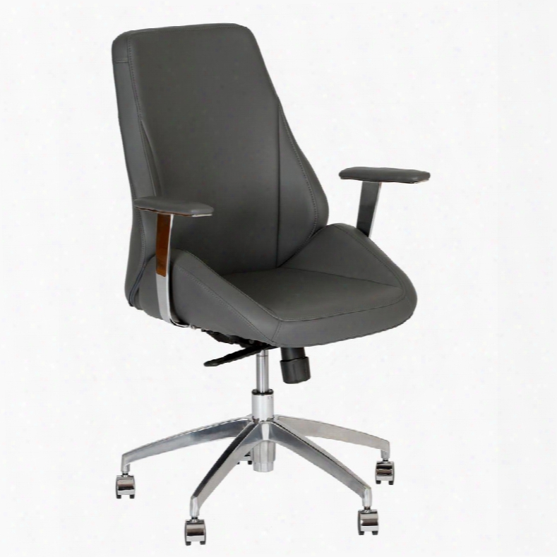 Lcarofchgr Argo Contemporary Ofdice Chair In Gray And