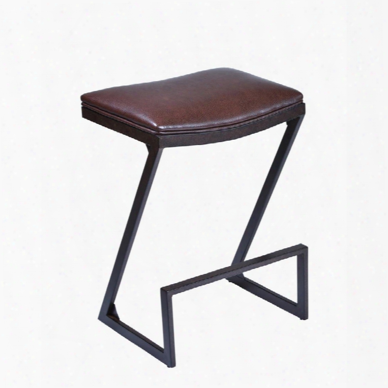 Lcat30babr Atlantis 30" Bar Height Barstool In Auburn Bay Finish With Brown