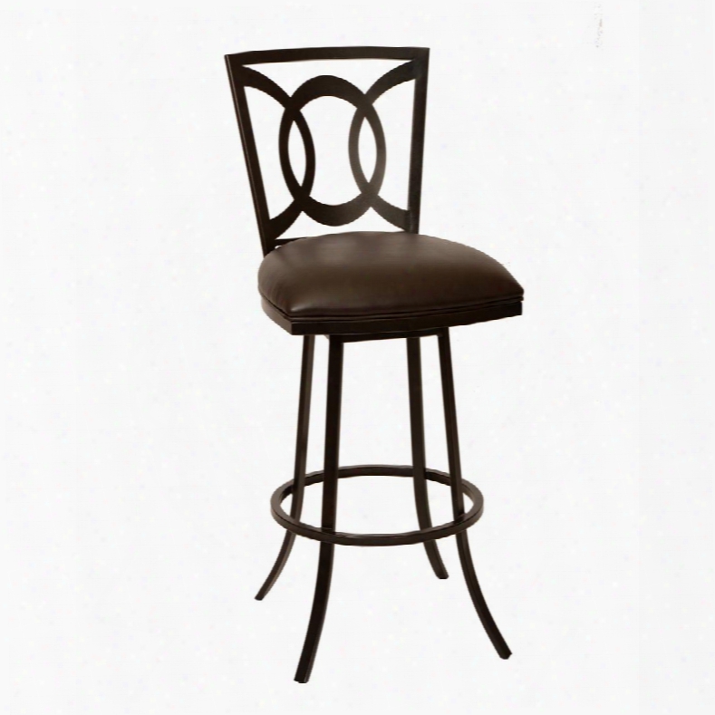 Lcdr30babr Drake 3" Transitional Barstool In Coffee And Auburn